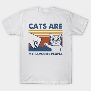 Cats Are My Favorite People T-Shirt